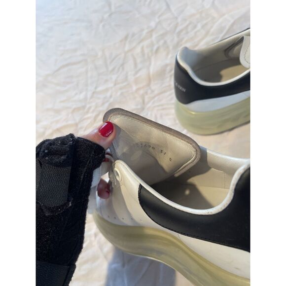 Alexander McQueen Oversized Clear Sneakers - Size 6.5 - Picture 4 of 7